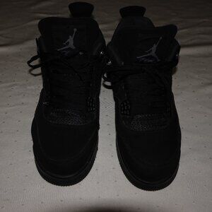 PREOWNED AIR JORDAN 2023 BLACK HIGH TOPS SIZE 10.5